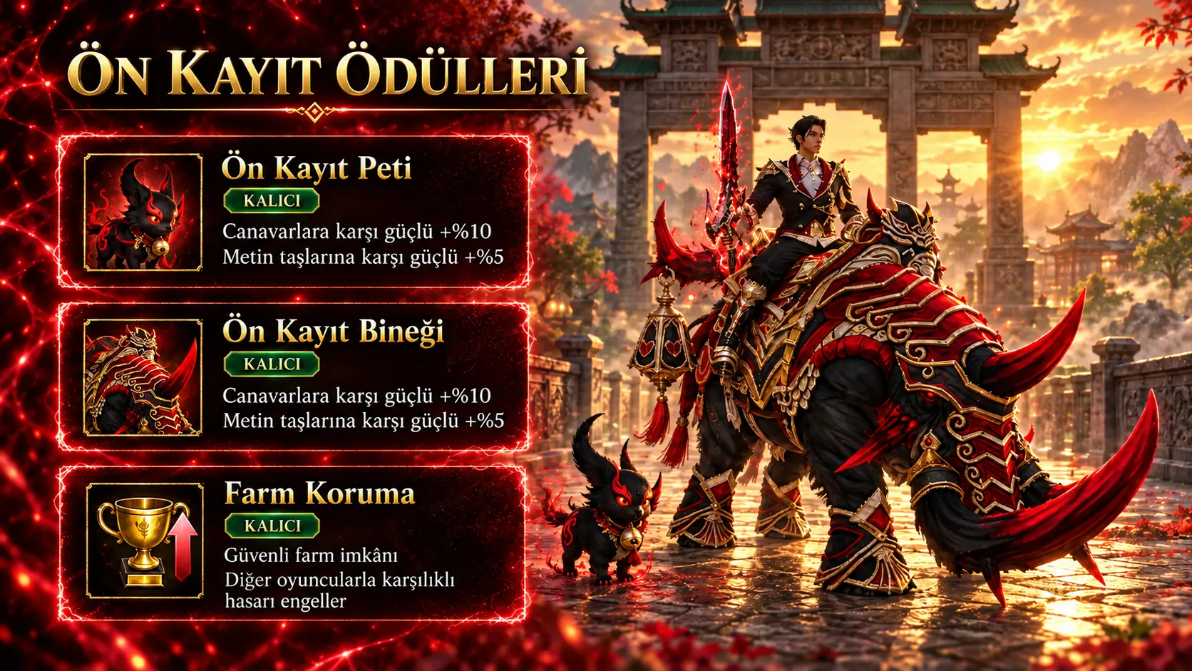 Hellmt2 ön kayıt ödülleri: pet, binek ve farm koruma