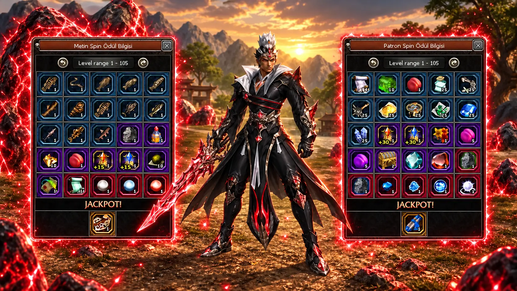 Hellmt2 boss ve metin spin çarkı